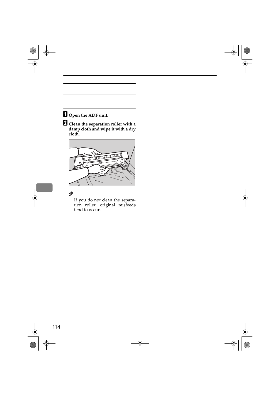 Optional document feeder | Ricoh PRIPORT JP1250 User Manual | Page 134 / 144