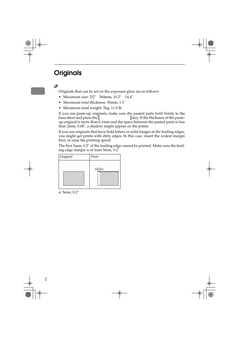 1originals | Ricoh PRIPORT JP1250 User Manual | Page 22 / 144