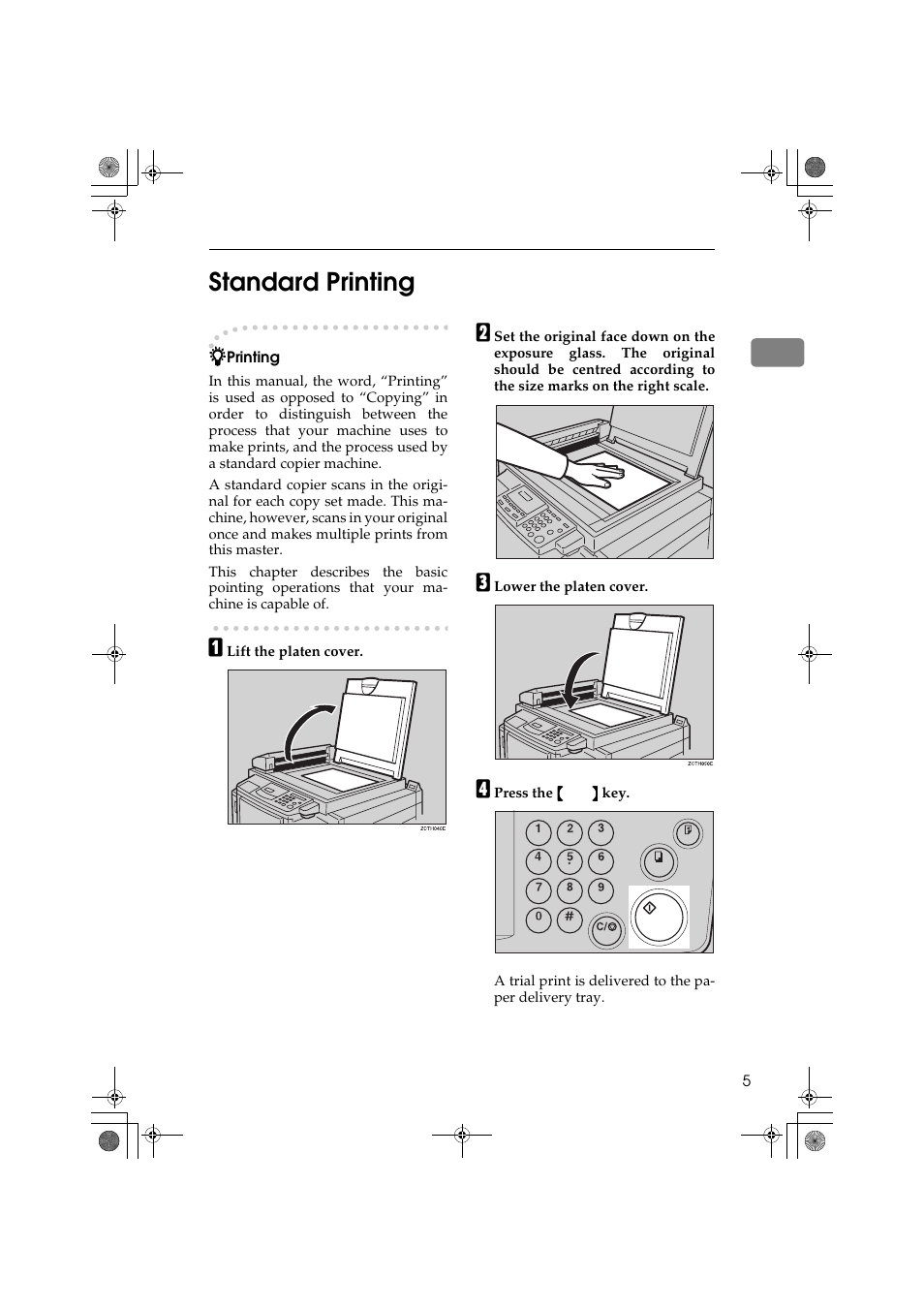 1standard printing | Ricoh PRIPORT JP1250 User Manual | Page 25 / 144