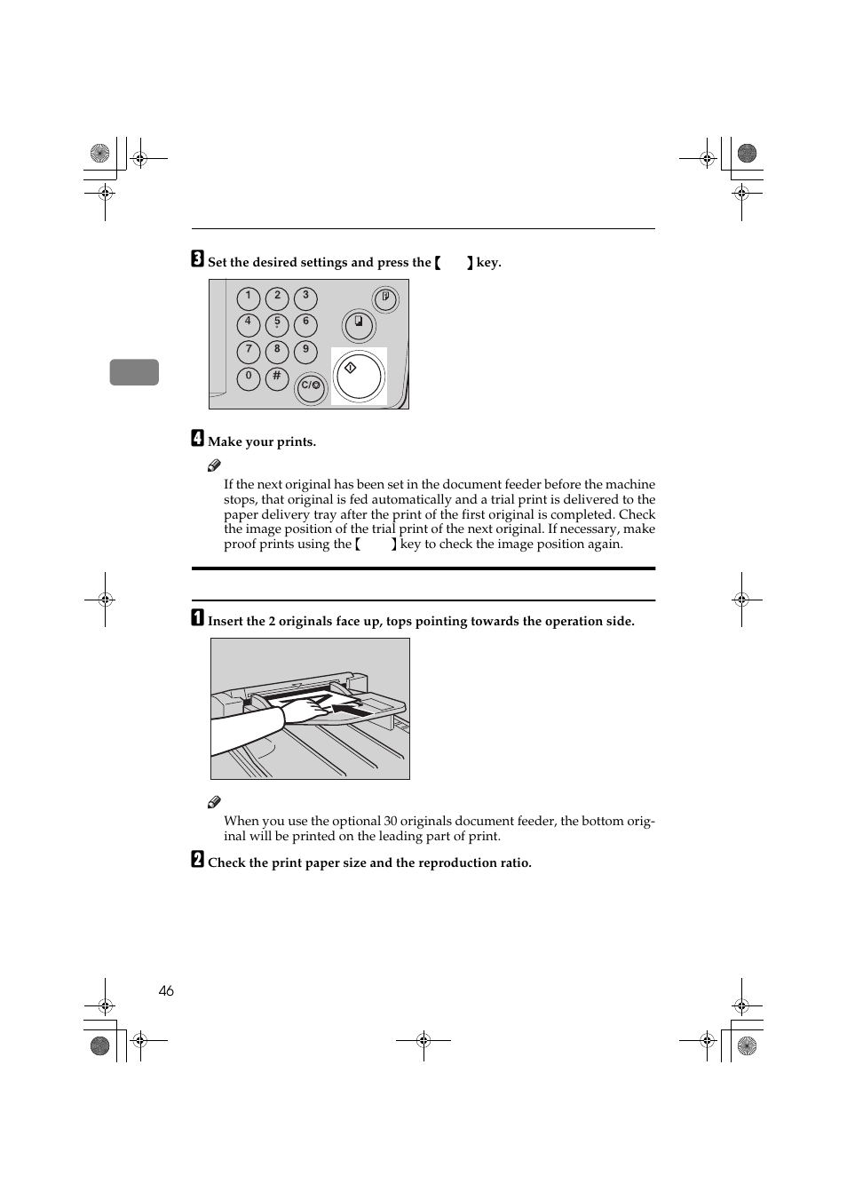 Combine copies with the document feeder | Ricoh PRIPORT JP1250 User Manual | Page 66 / 144
