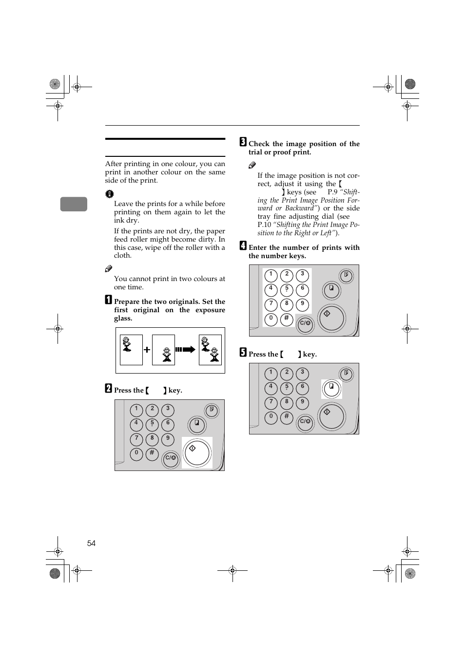 Printing in two colours | Ricoh PRIPORT JP1250 User Manual | Page 74 / 144