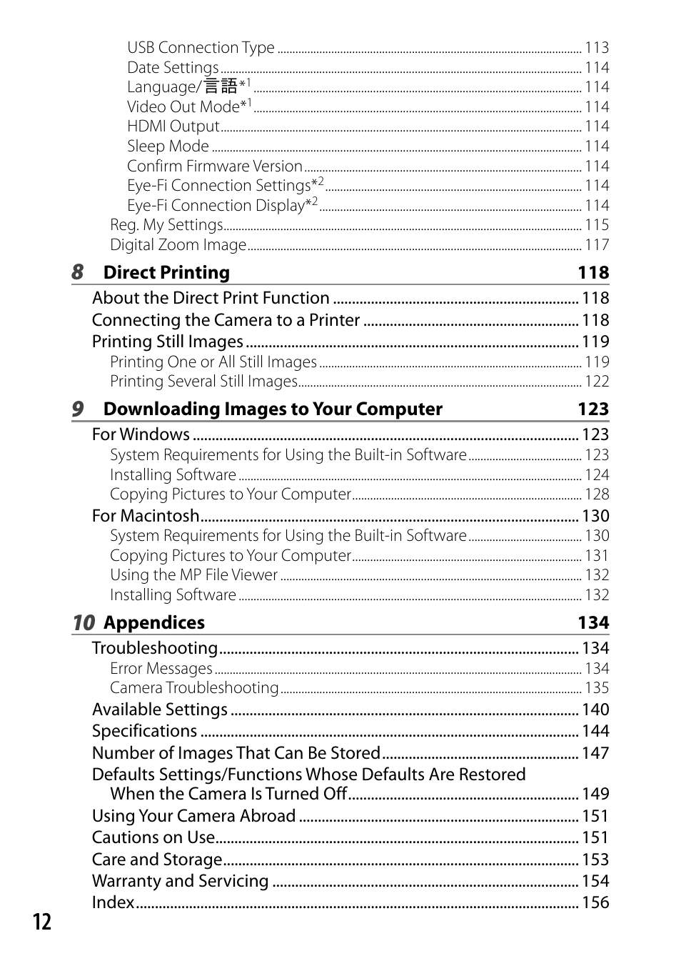 Ricoh DIGITAL CAMERA CX5 User Manual | Page 13 / 161