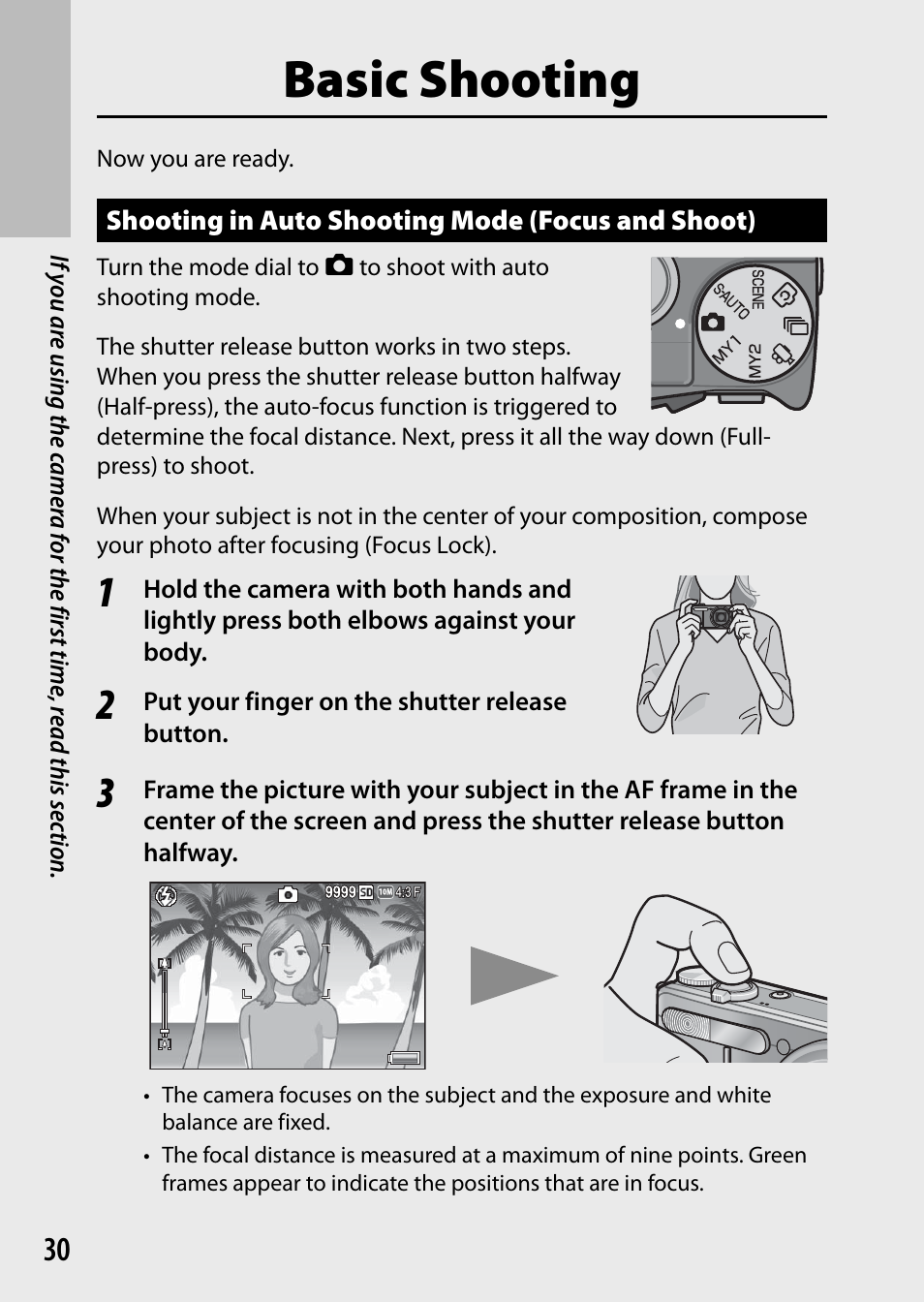 Basic shooting | Ricoh DIGITAL CAMERA CX5 User Manual | Page 31 / 161