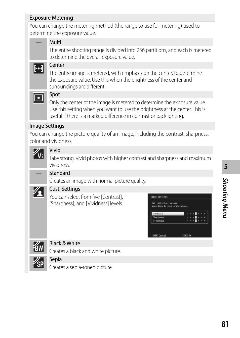 Ricoh DIGITAL CAMERA CX5 User Manual | Page 82 / 161