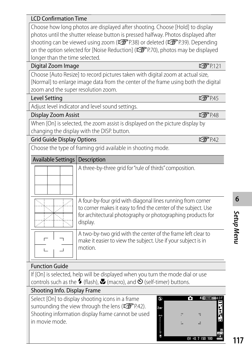 Setup men u | Ricoh Camera CX6 User Manual | Page 119 / 172