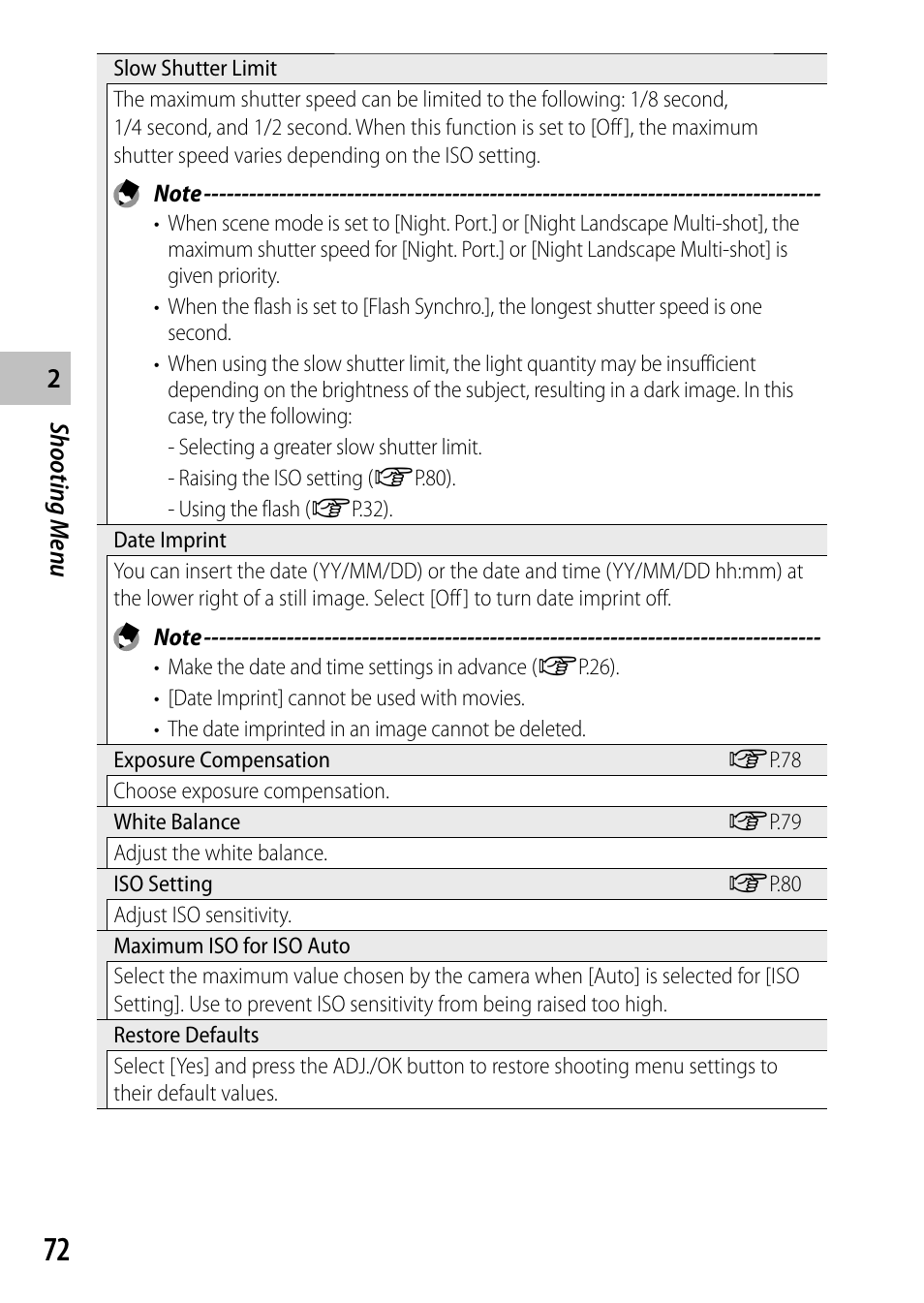 Ricoh Camera CX6 User Manual | Page 74 / 172