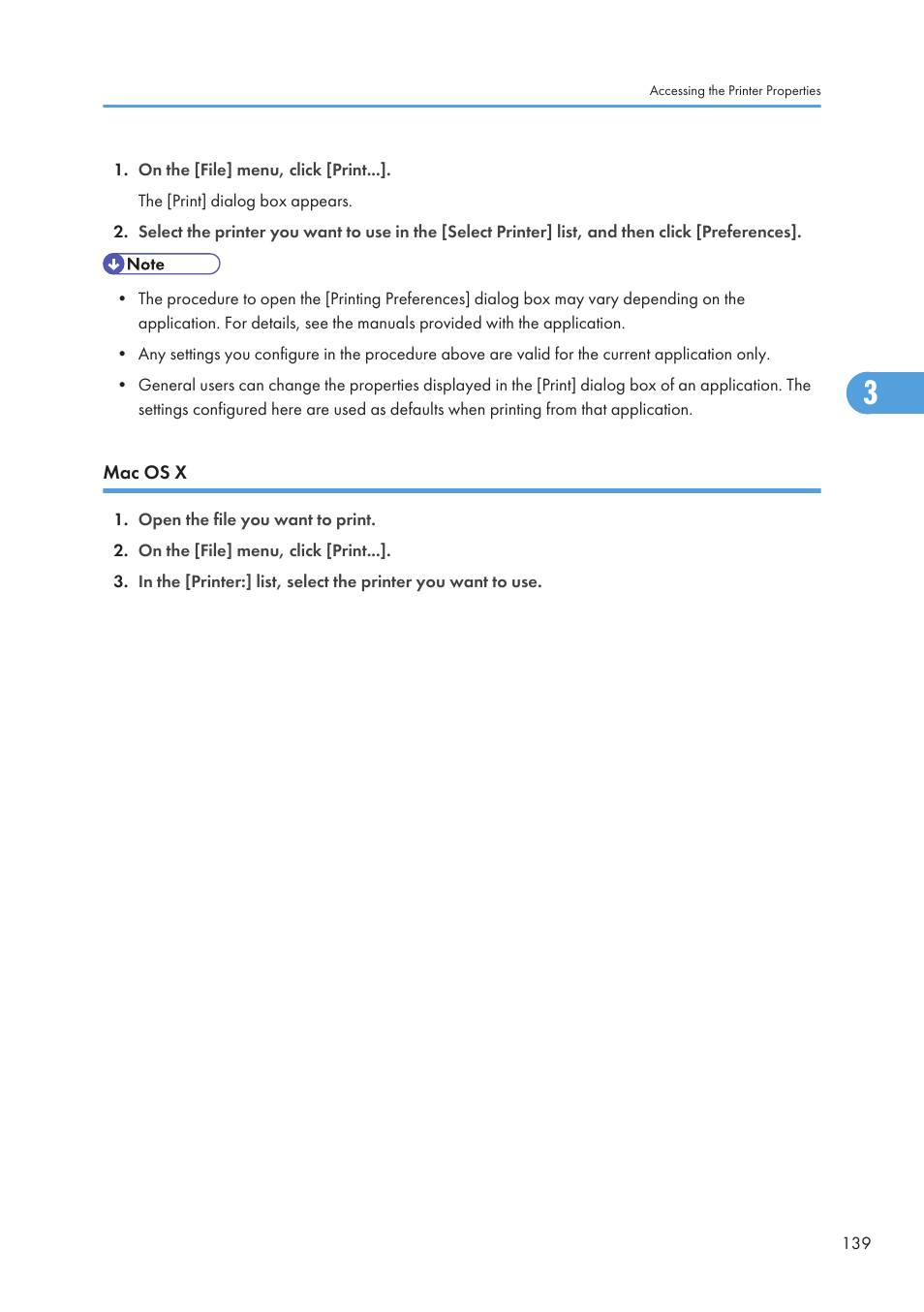 Mac os x | Ricoh SP C240SF User Manual | Page 141 / 456