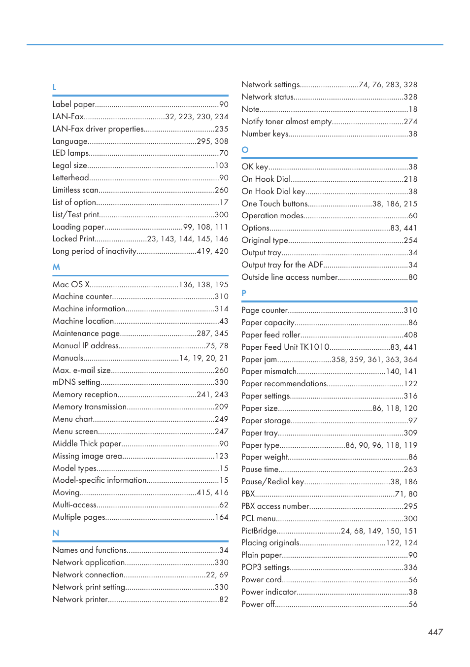 Ricoh SP C240SF User Manual | Page 449 / 456