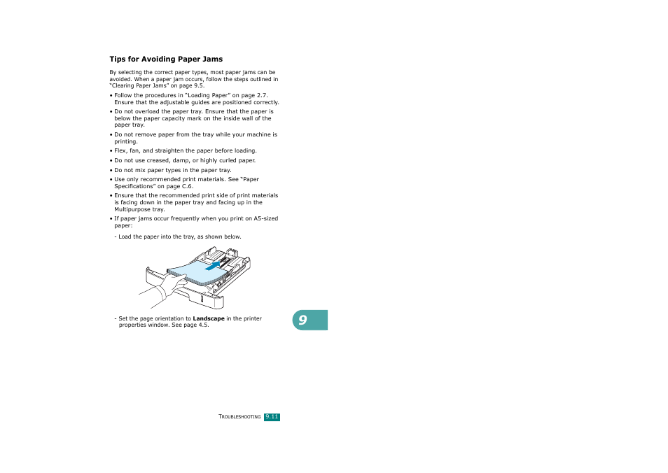 Tips for avoiding paper jams | Ricoh Aficio FX200 User Manual | Page 214 / 278