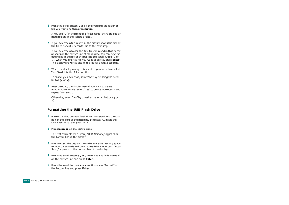 Formatting the usb flash drive | Ricoh Aficio FX200 User Manual | Page 241 / 278