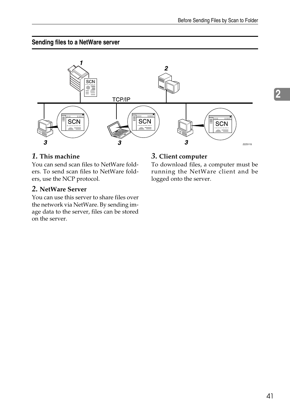Sending files to a netware server | Ricoh Type W3600 User Manual | Page 49 / 166