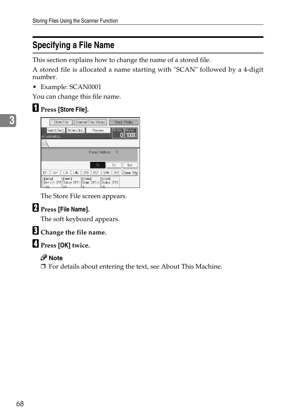 Specifying a file name | Ricoh Type W3600 User Manual | Page 76 / 166
