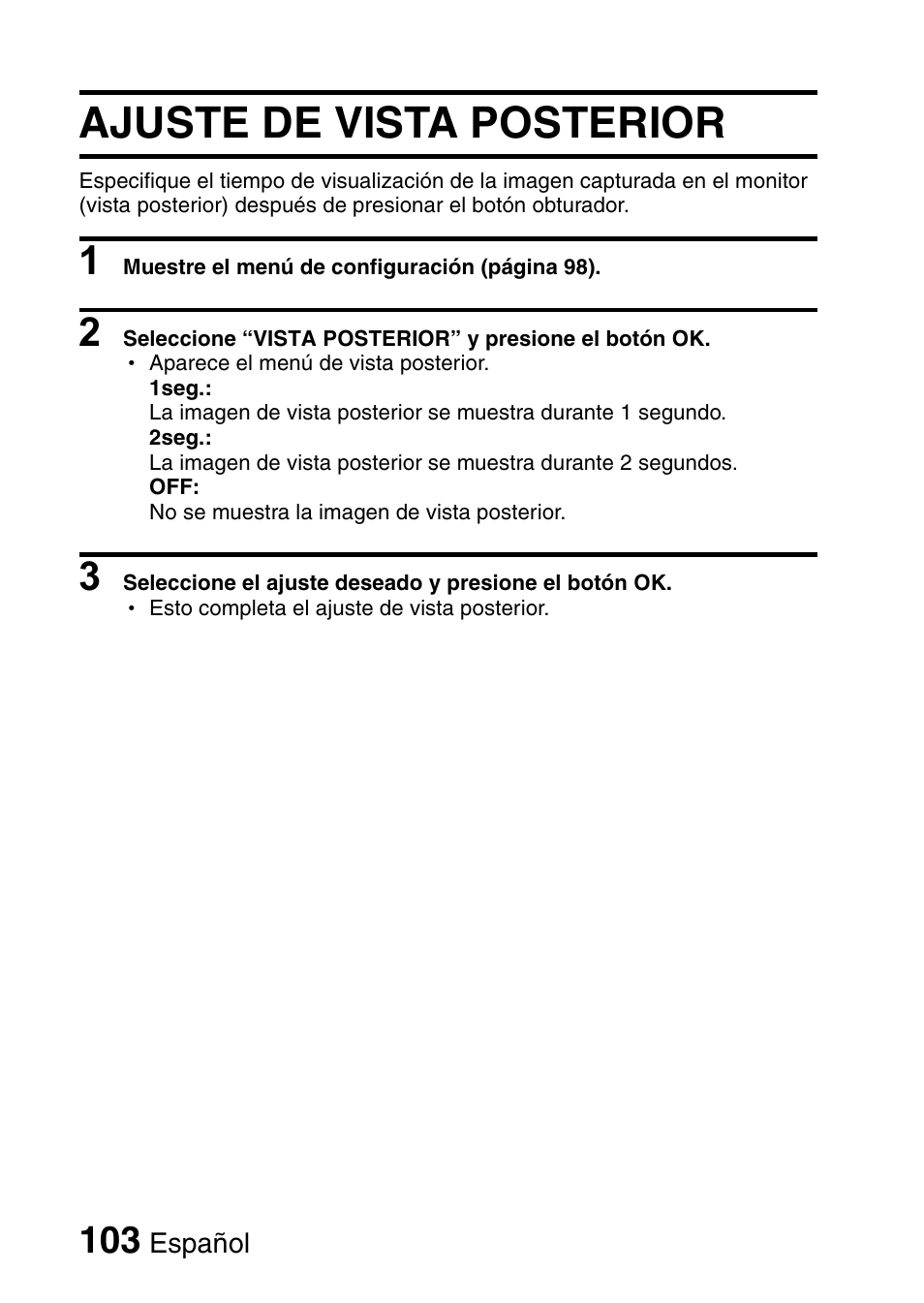 Ajuste de vista posterior | Ricoh R50 User Manual | Page 105 / 159