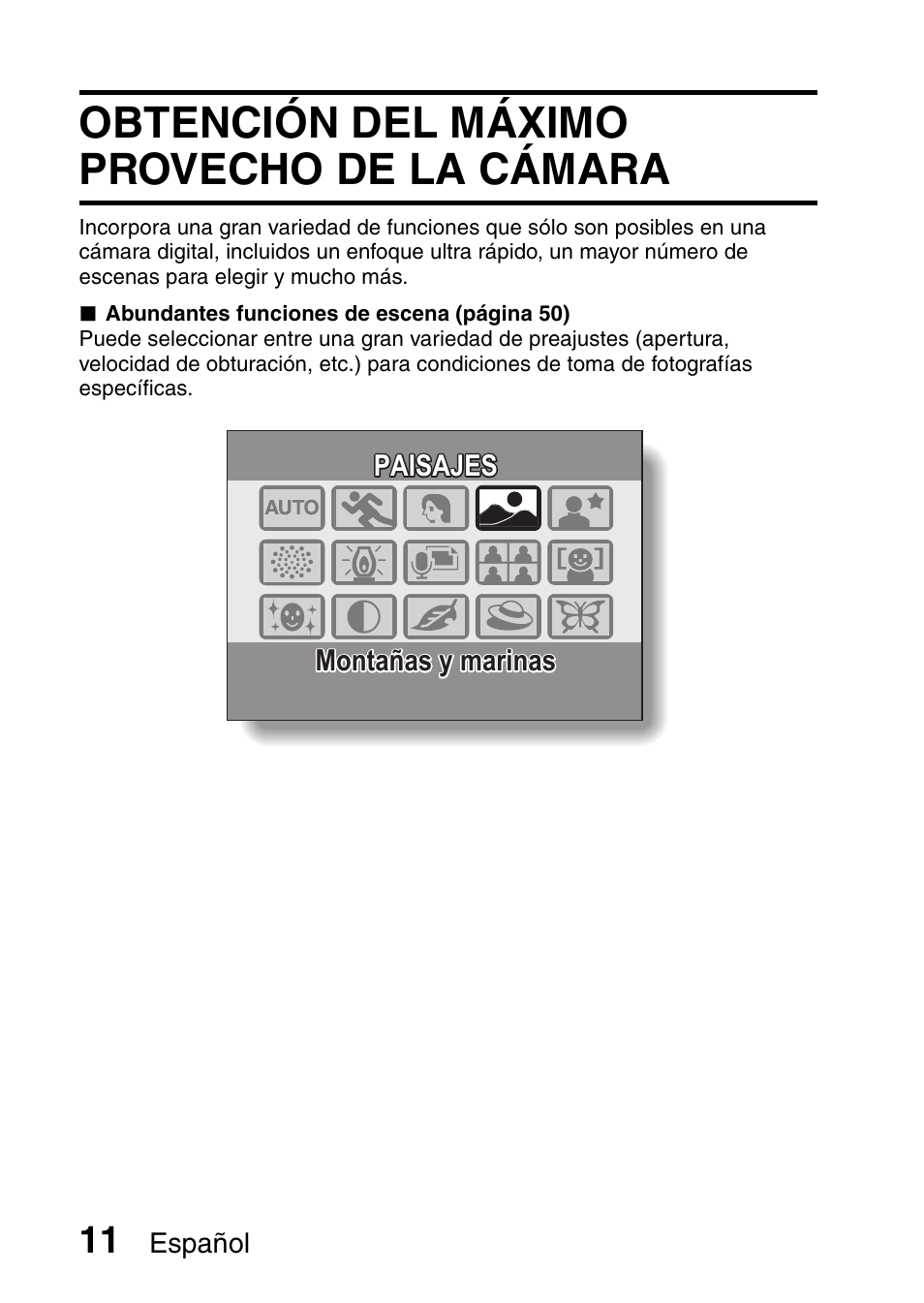 Obtención del máximo provecho de la cámara | Ricoh R50 User Manual | Page 13 / 159