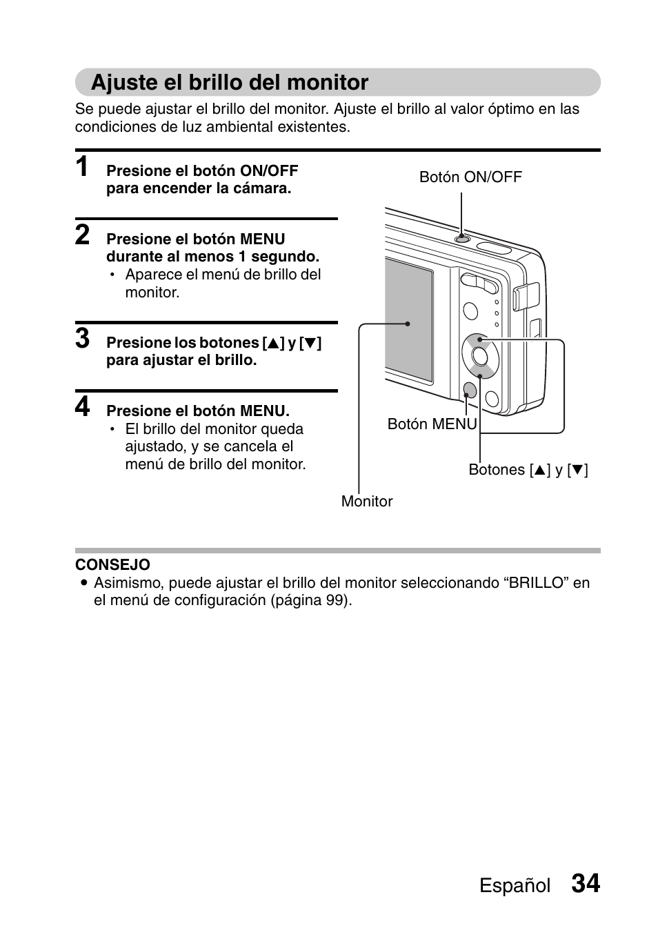 Ajuste el brillo del monitor | Ricoh R50 User Manual | Page 36 / 159