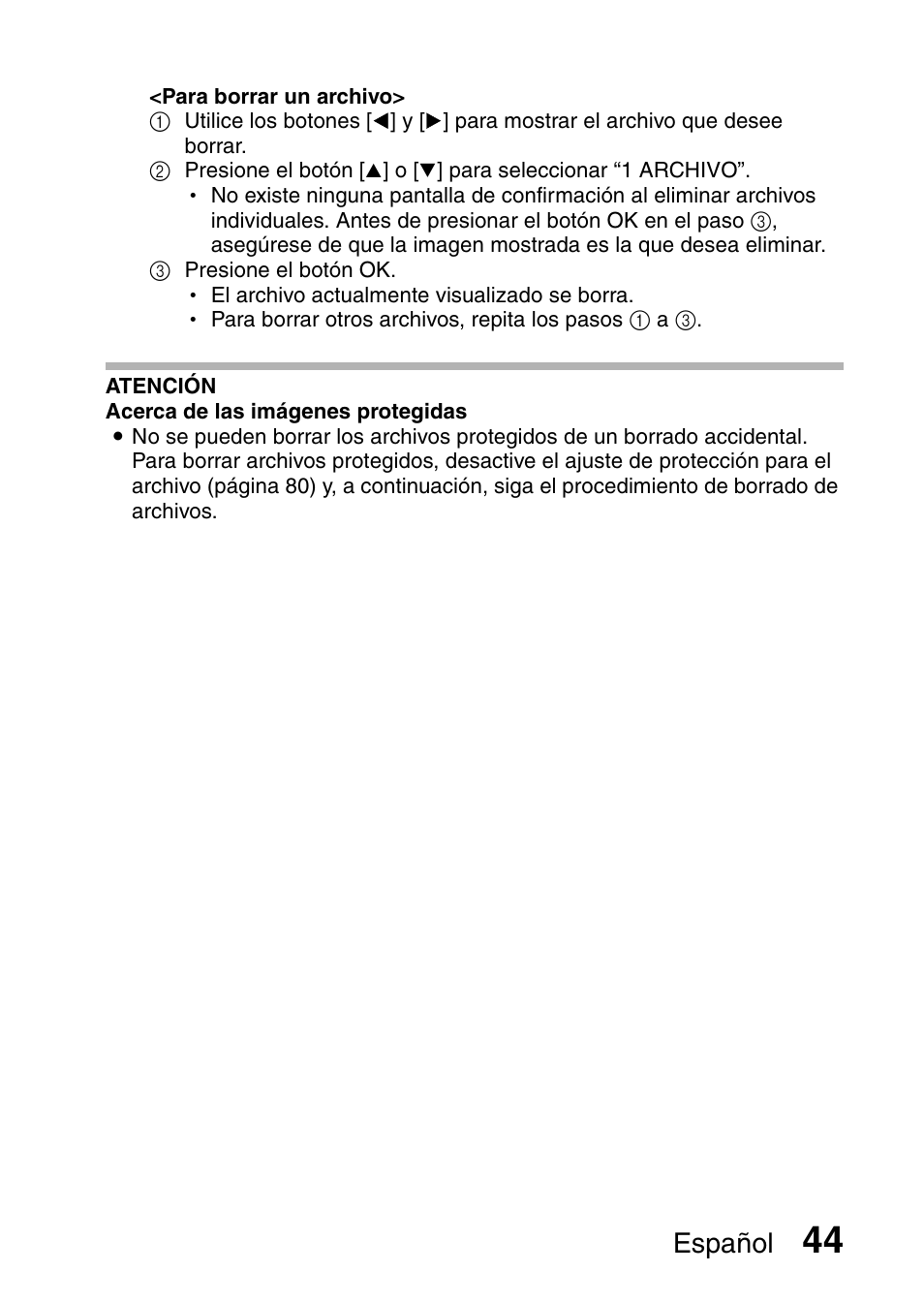 Español | Ricoh R50 User Manual | Page 46 / 159