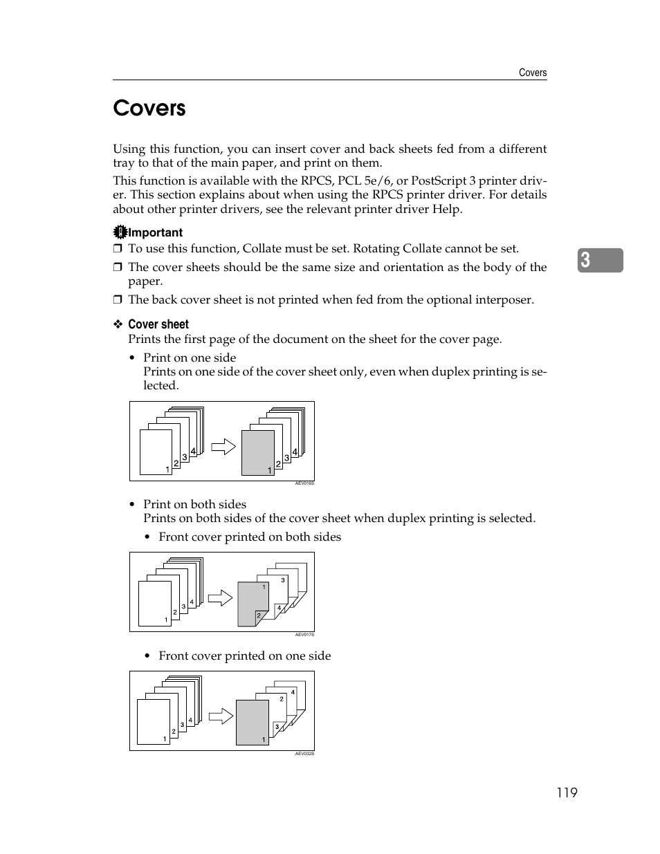 Covers, 3covers | Ricoh 1350 User Manual | Page 127 / 158