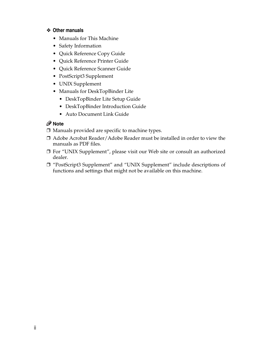 Ricoh 1350 User Manual | Page 4 / 158