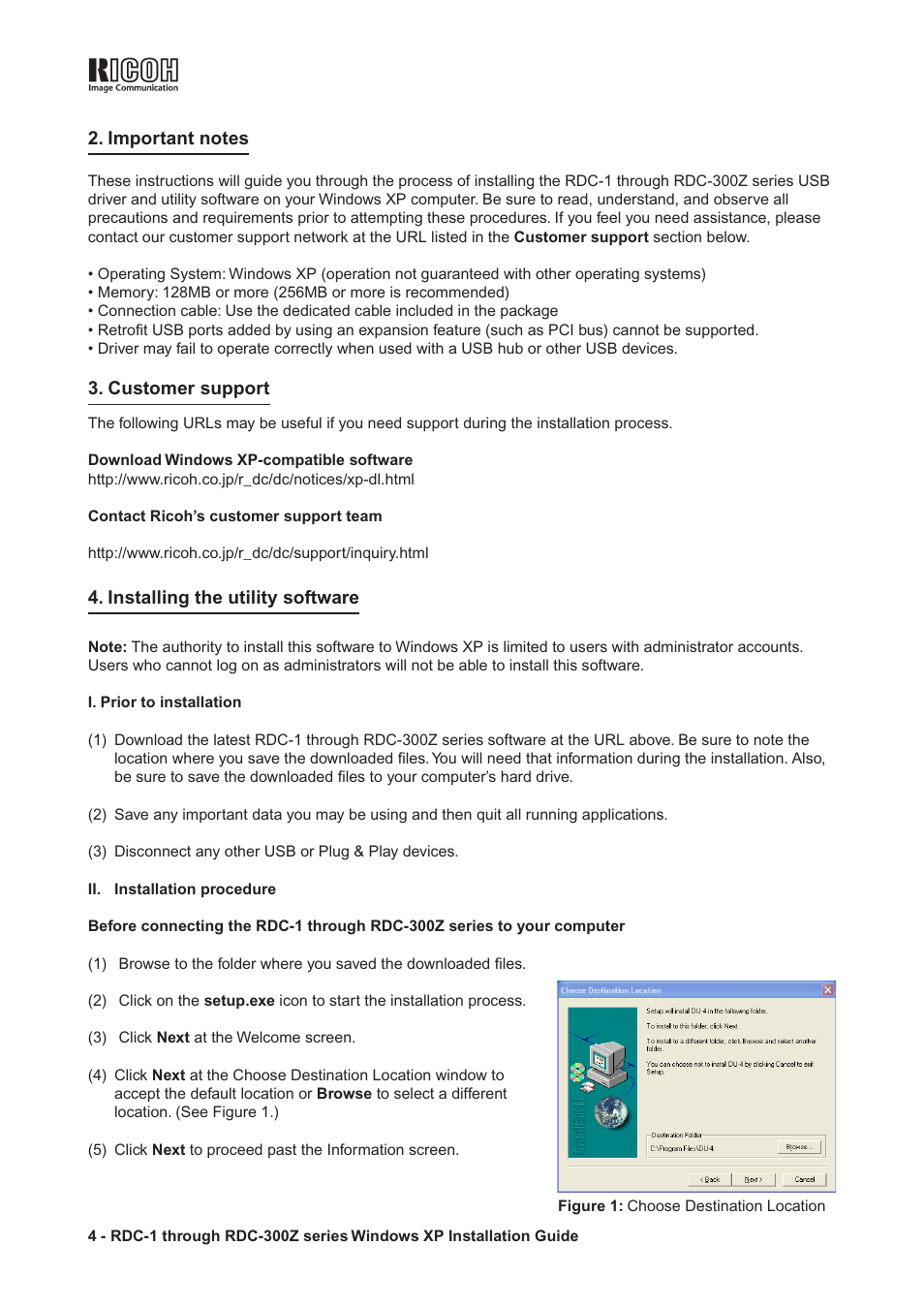 Ricoh RDC-300Z series User Manual | Page 4 / 5