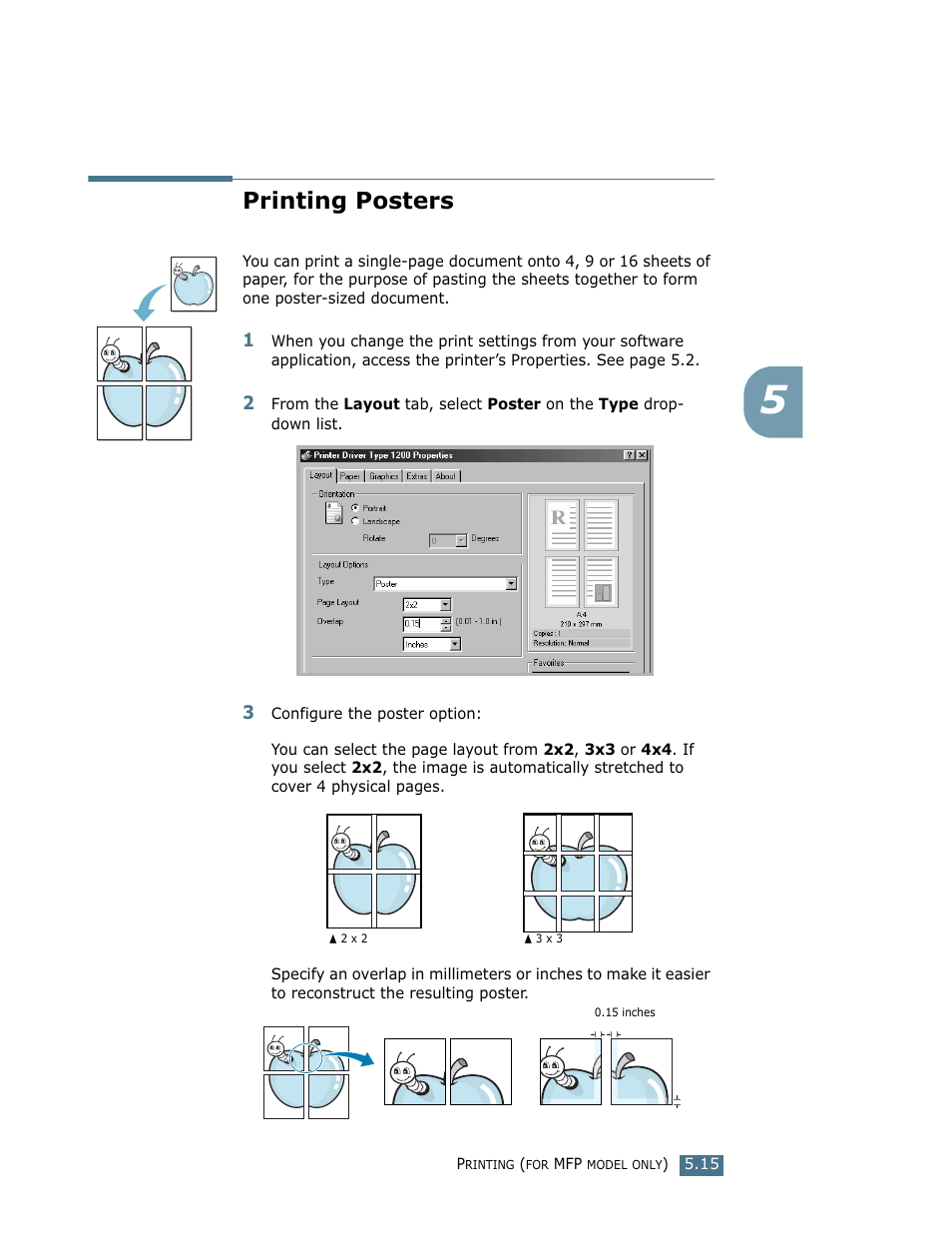 Printing posters | Ricoh Fax 2210L User Manual | Page 121 / 390