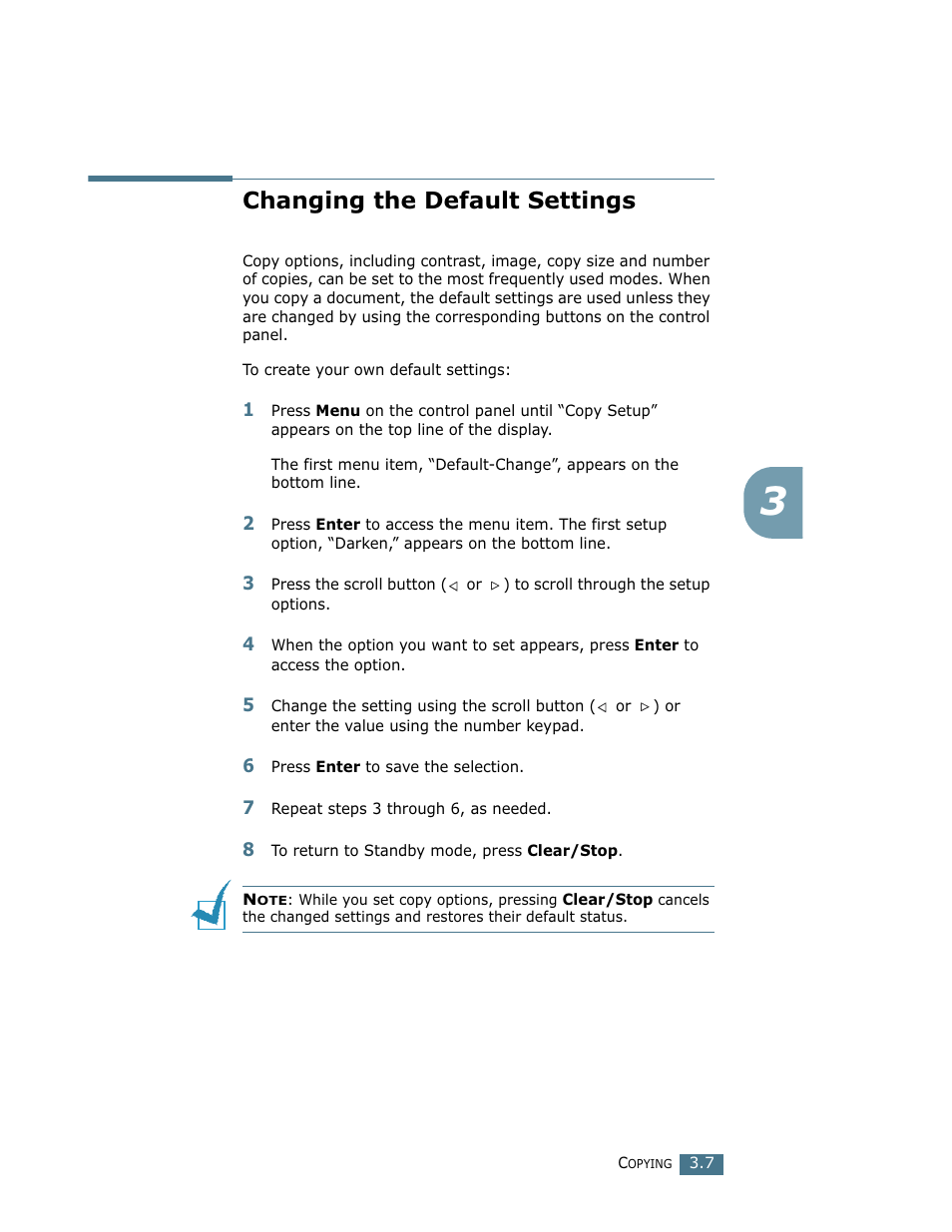 Changing the default settings | Ricoh Fax 2210L User Manual | Page 260 / 390