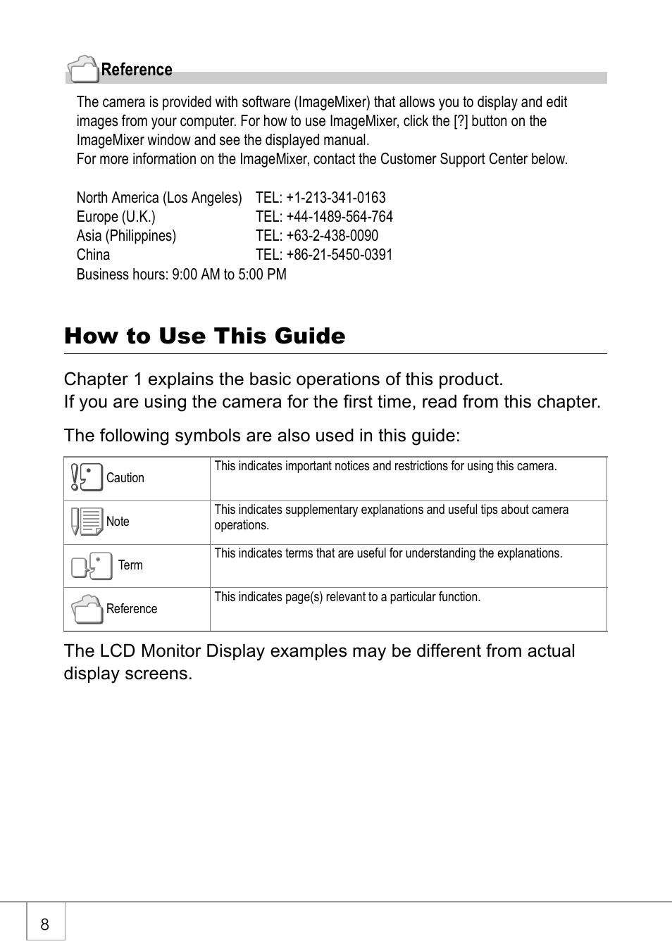 How to use this guide | Ricoh CAPLIO R30 User Manual | Page 10 / 184