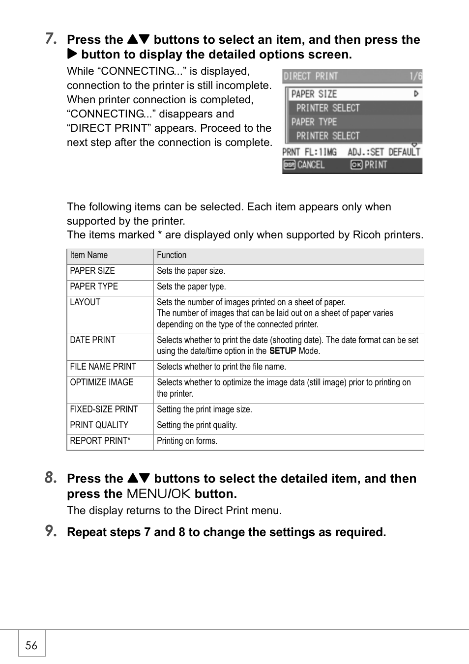 Ricoh CAPLIO R30 User Manual | Page 58 / 184