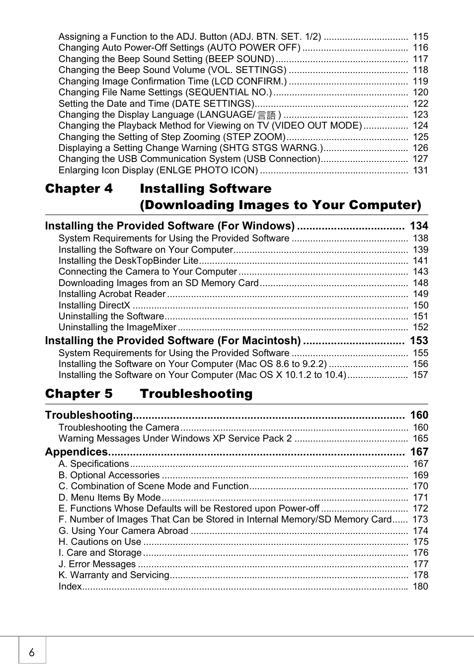 Ricoh CAPLIO R30 User Manual | Page 8 / 184