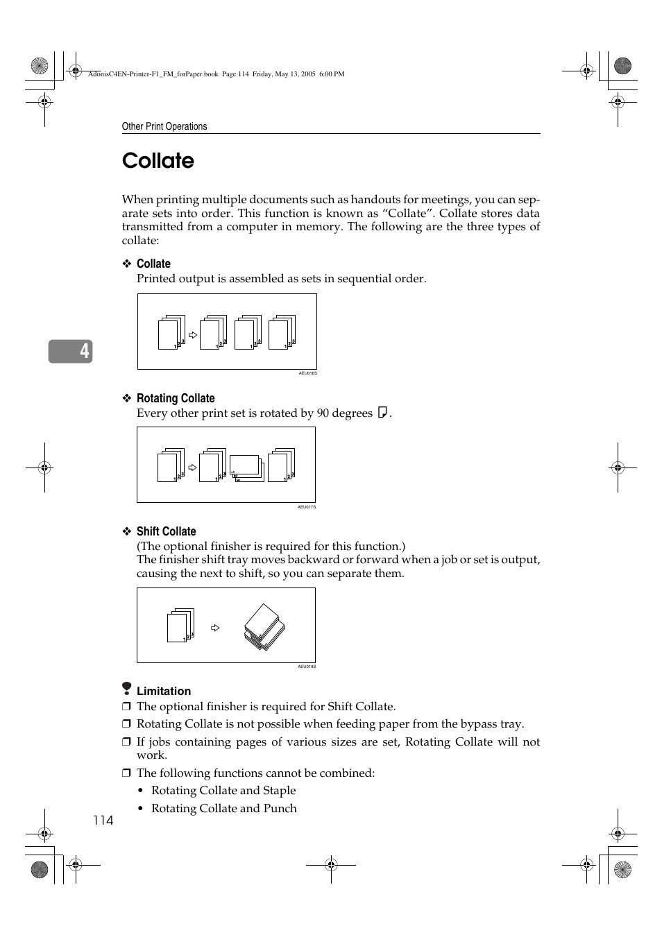 4collate | Ricoh 3045 User Manual | Page 120 / 176