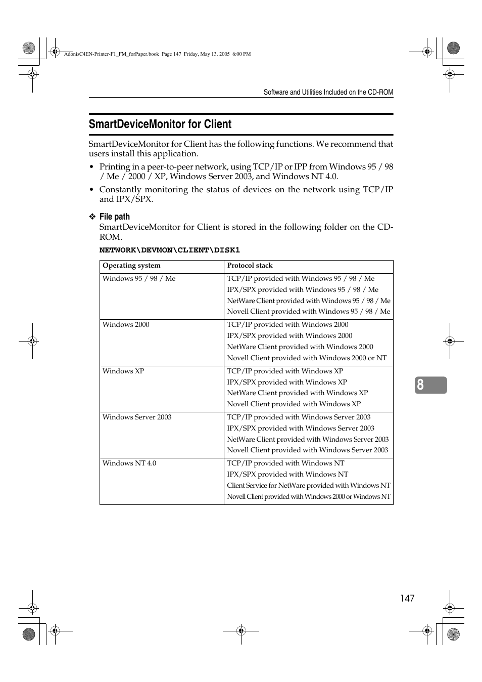 Smartdevicemonitor for client | Ricoh 3045 User Manual | Page 153 / 176