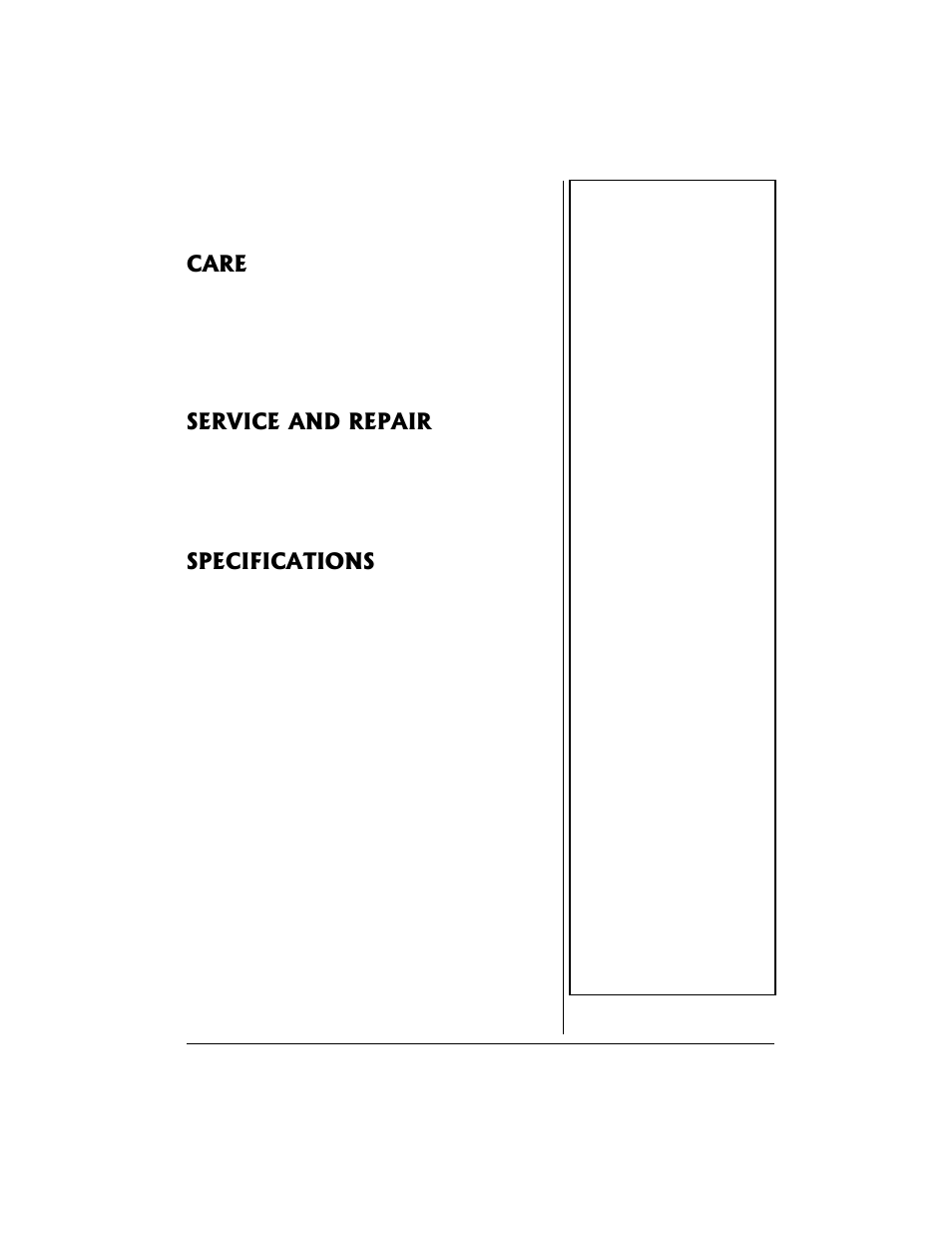 Care service and repair specifications | Ricoh 33-1196 User Manual | Page 7 / 8