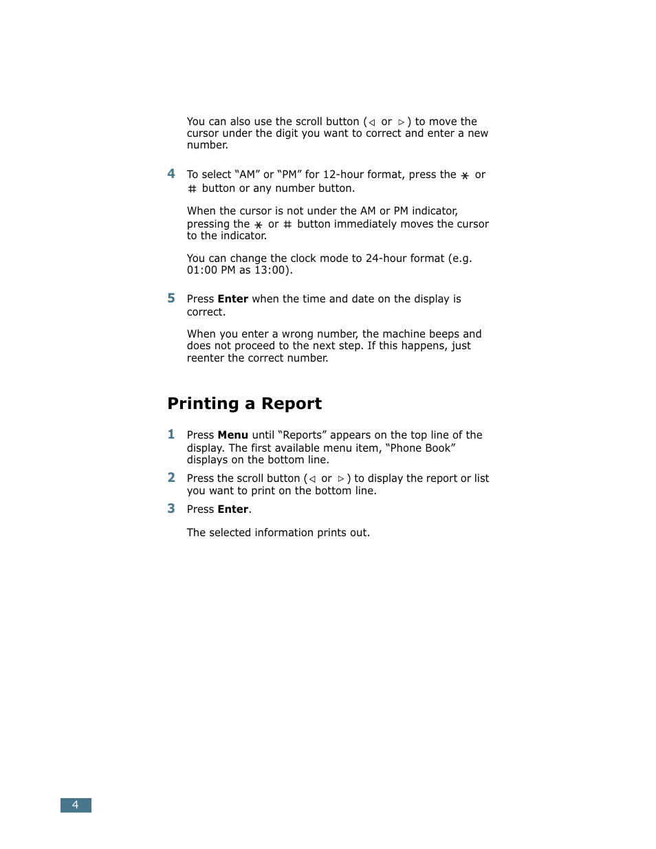 Printing a report | Ricoh LF 125 (H915) User Manual | Page 191 / 390