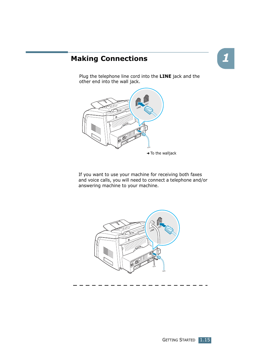 Making connections | Ricoh LF 125 (H915) User Manual | Page 224 / 390