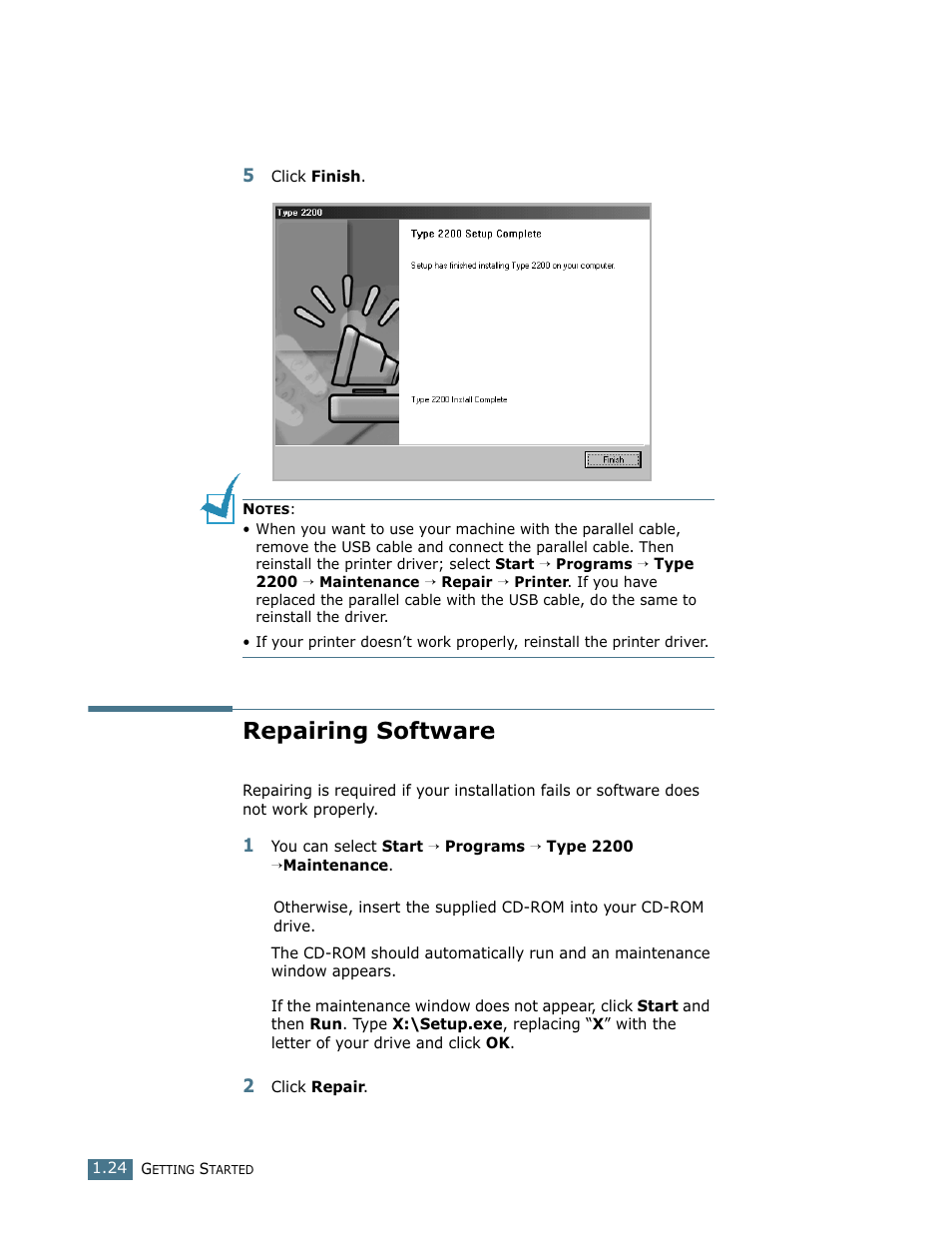 Repairing software | Ricoh LF 125 (H915) User Manual | Page 233 / 390