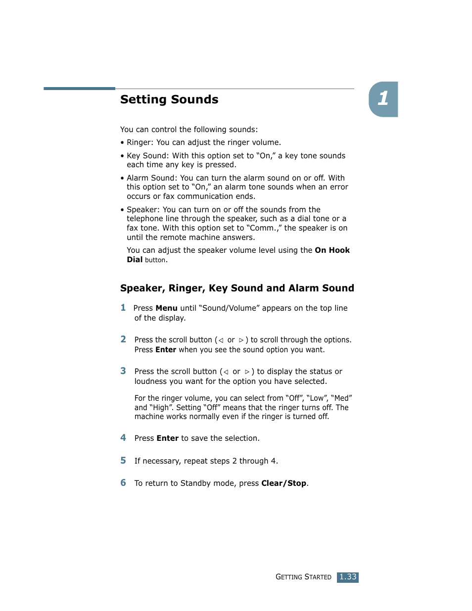 Setting sounds | Ricoh LF 125 (H915) User Manual | Page 242 / 390