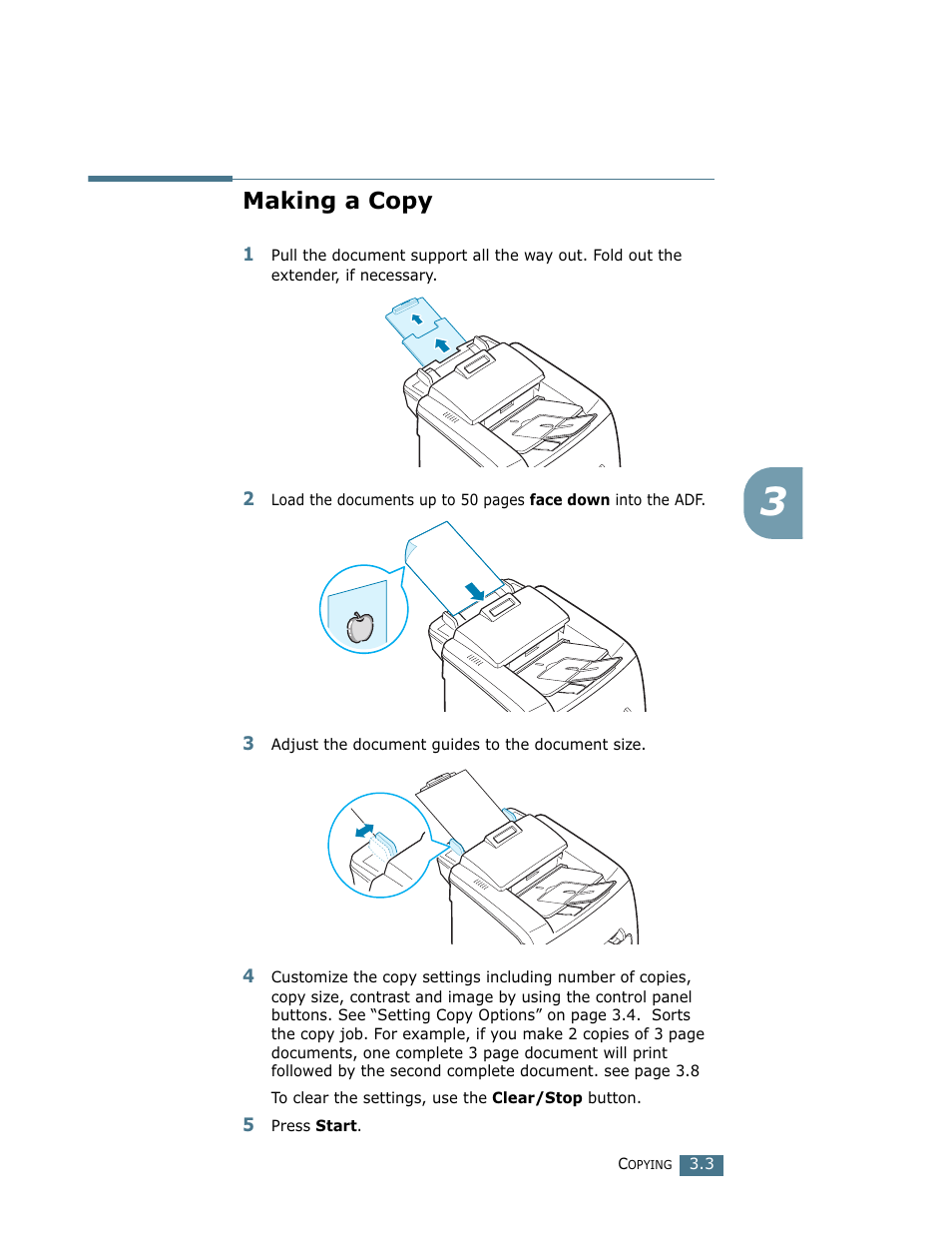 Making a copy | Ricoh LF 125 (H915) User Manual | Page 256 / 390