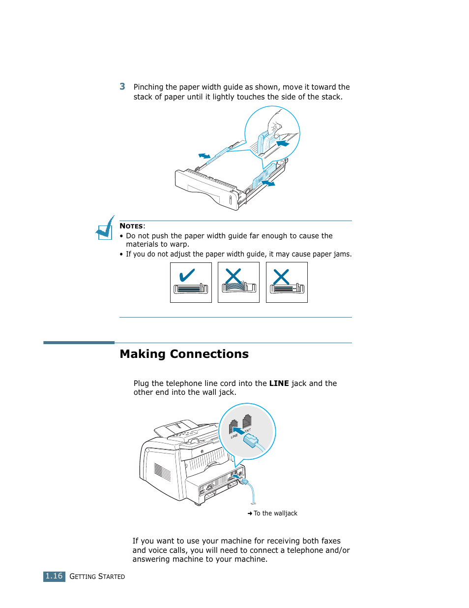 Making connections | Ricoh LF 125 (H915) User Manual | Page 30 / 390