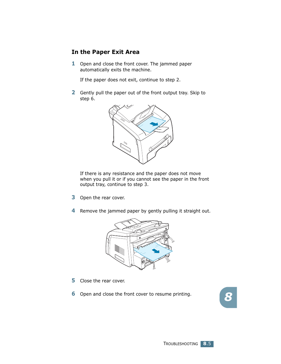 In the paper exit area | Ricoh LF 125 (H915) User Manual | Page 342 / 390