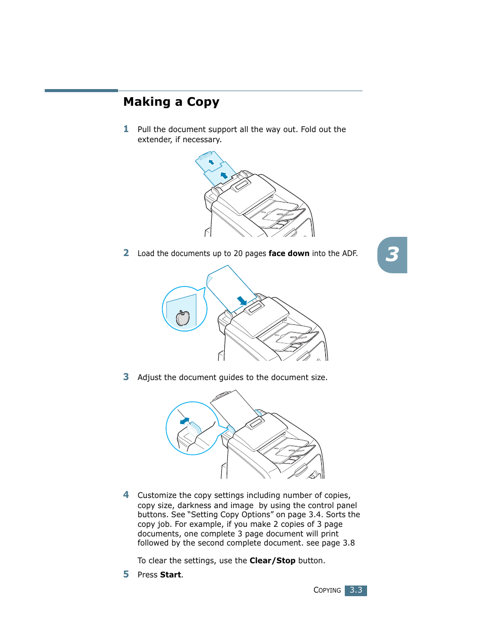 Making a copy | Ricoh LF 125 (H915) User Manual | Page 63 / 390