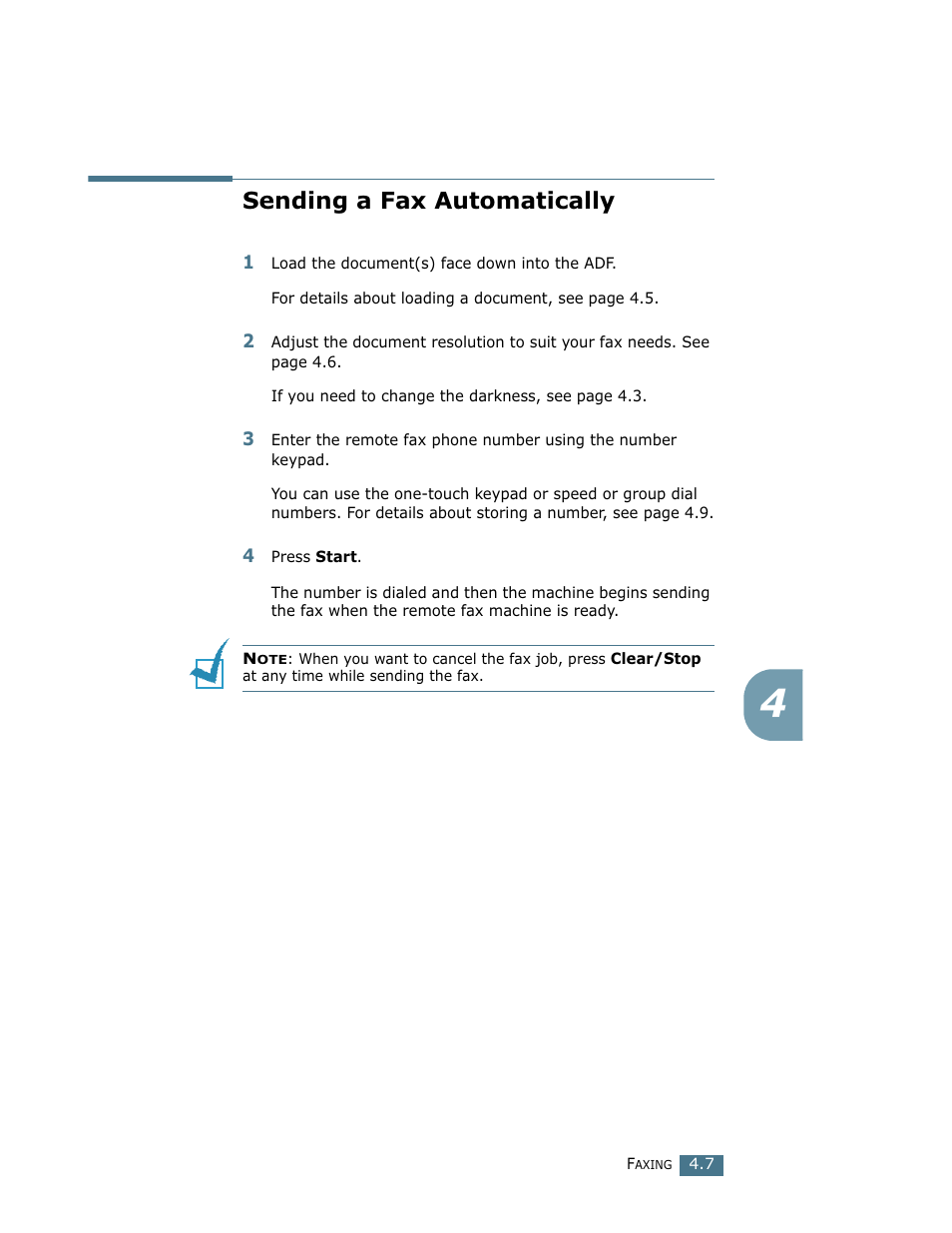 Sending a fax automatically | Ricoh LF 125 (H915) User Manual | Page 75 / 390