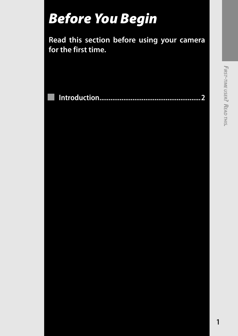 Before you begin | Ricoh DIGITAL CAMERA GR User Manual | Page 11 / 181