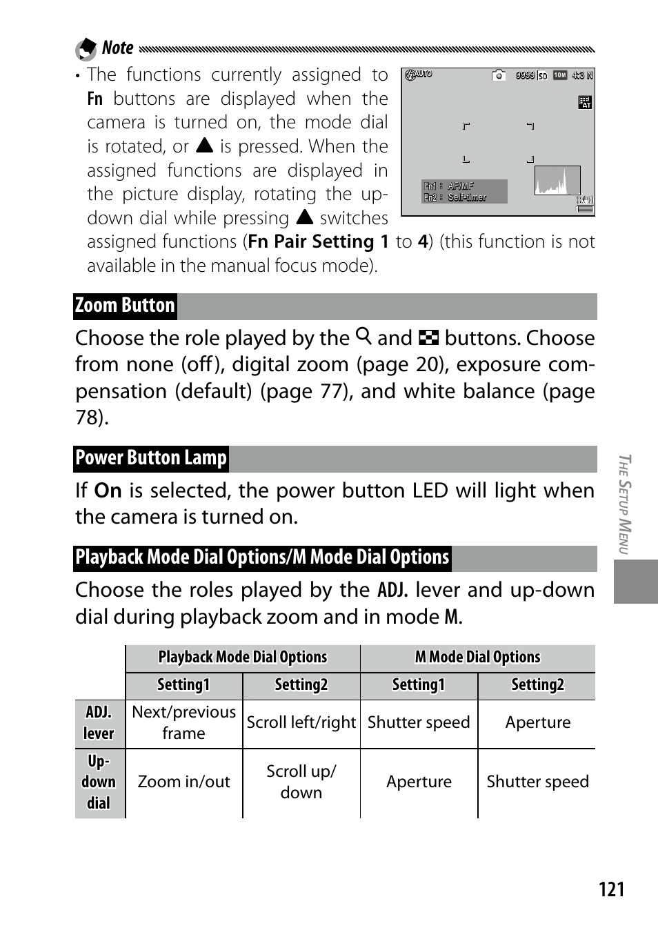 Zoom button choose the role played by the | Ricoh DIGITAL CAMERA GR User Manual | Page 131 / 181