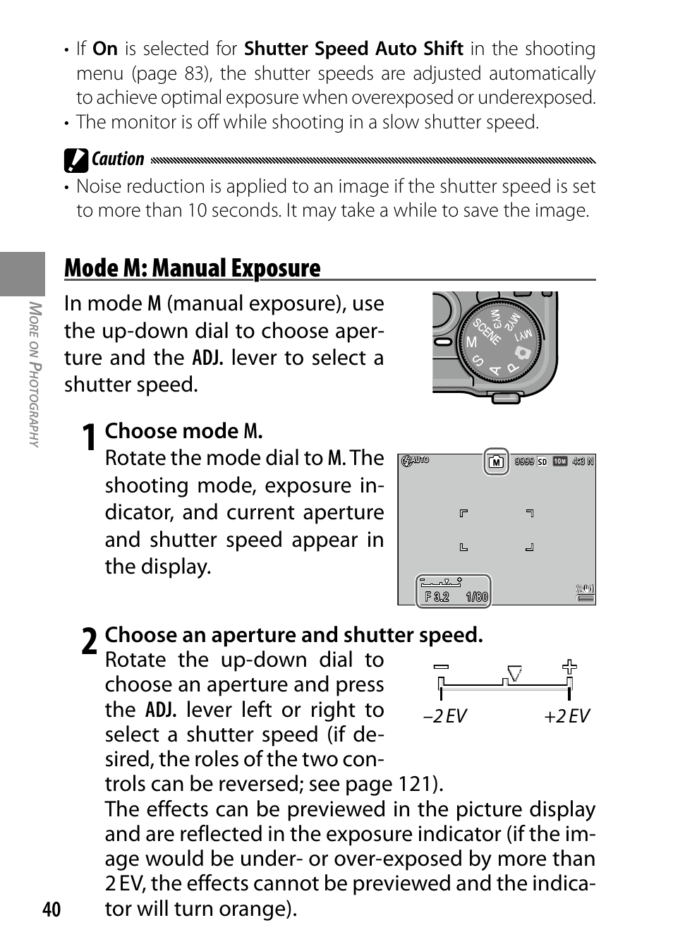 Mode m: manual exposure | Ricoh DIGITAL CAMERA GR User Manual | Page 50 / 181