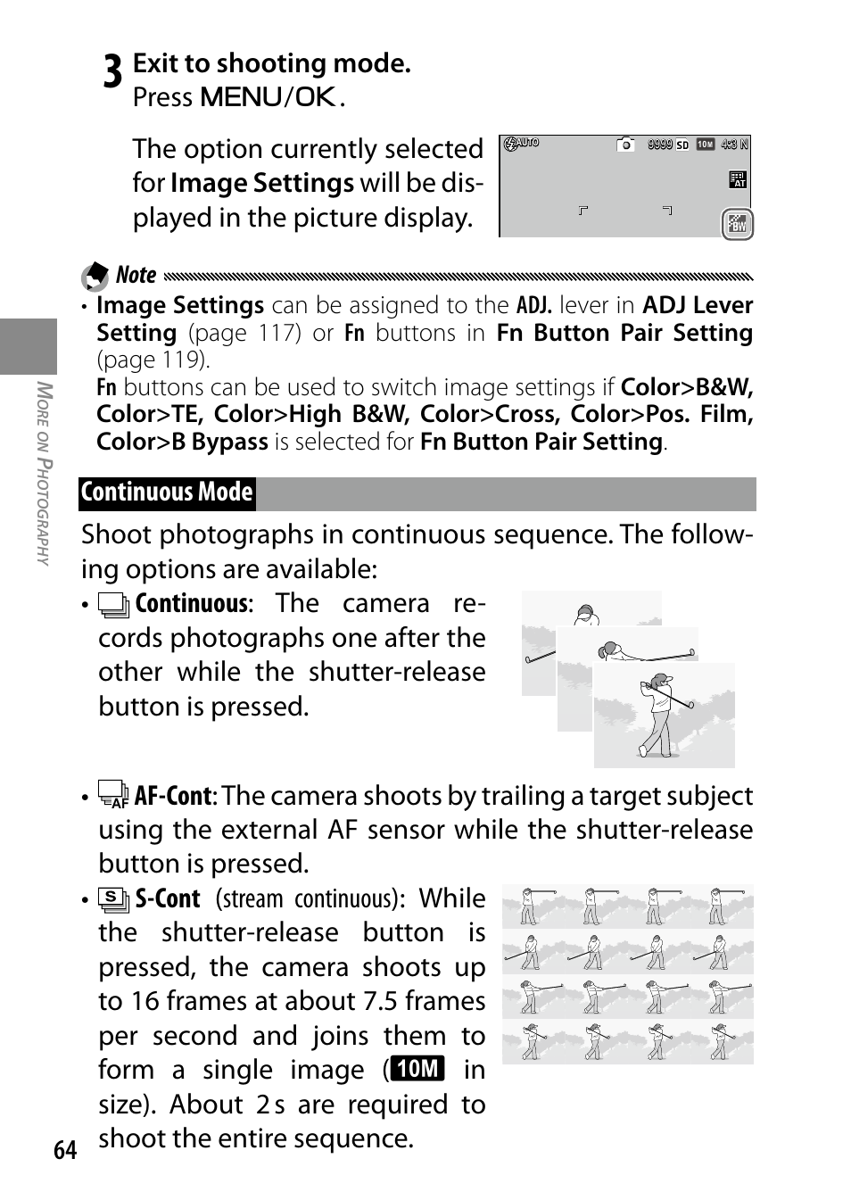 Exit to shooting mode. press | Ricoh DIGITAL CAMERA GR User Manual | Page 74 / 181