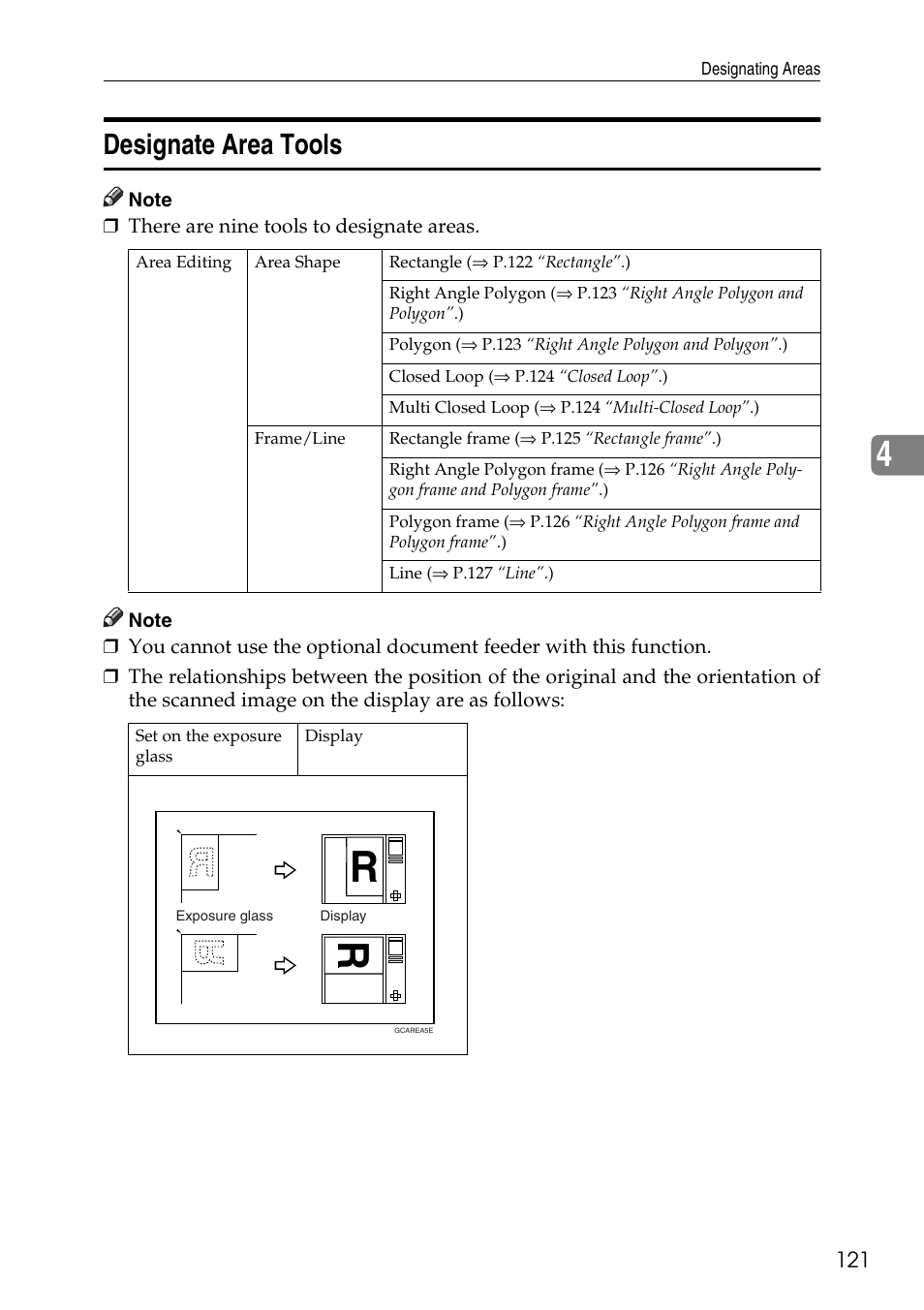 Designate area tools | Ricoh 4506 User Manual | Page 133 / 222