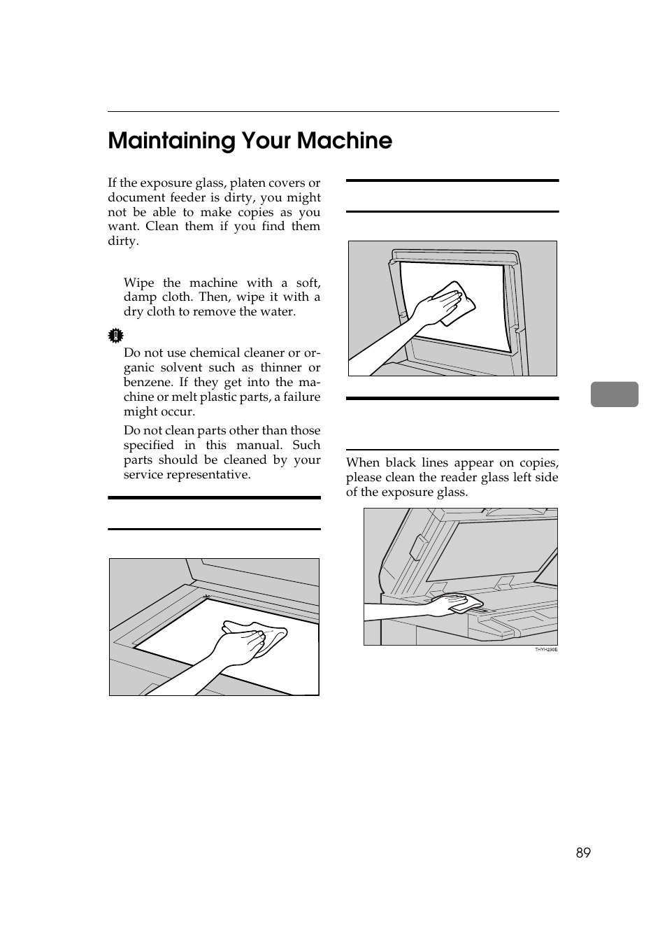 P.89 “main, Taining your machine, 5maintaining your machine | Ricoh AFICIO 180 User Manual | Page 105 / 116