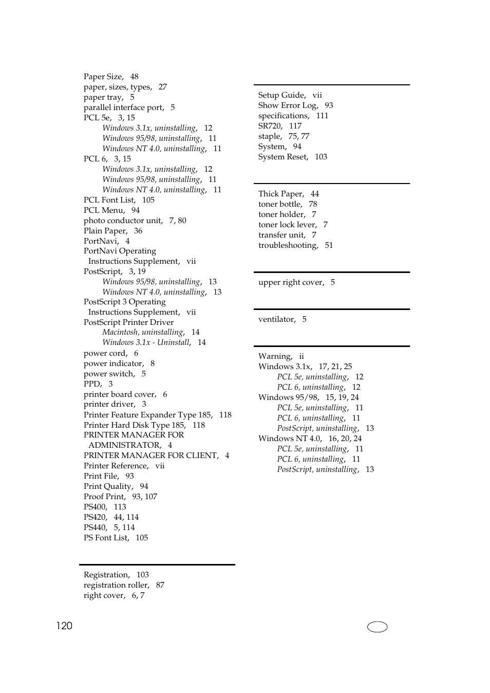 Ricoh Aficio AP2700 User Manual | Page 138 / 138