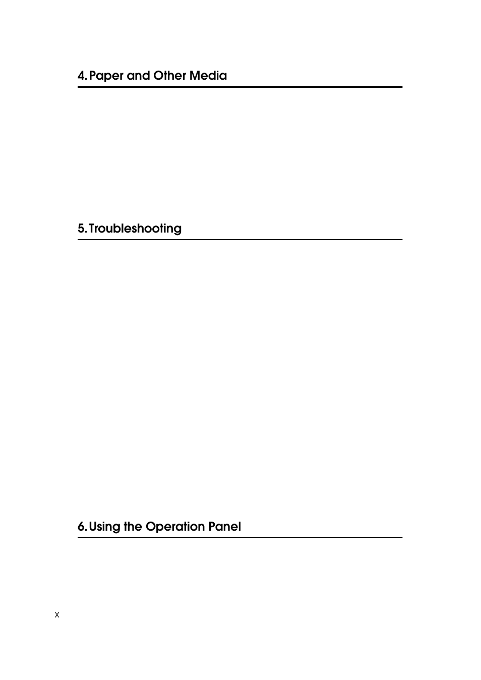 Paper and other media, Troubleshooting, Using the operation panel | Ricoh Aficio AP2700 User Manual | Page 16 / 138