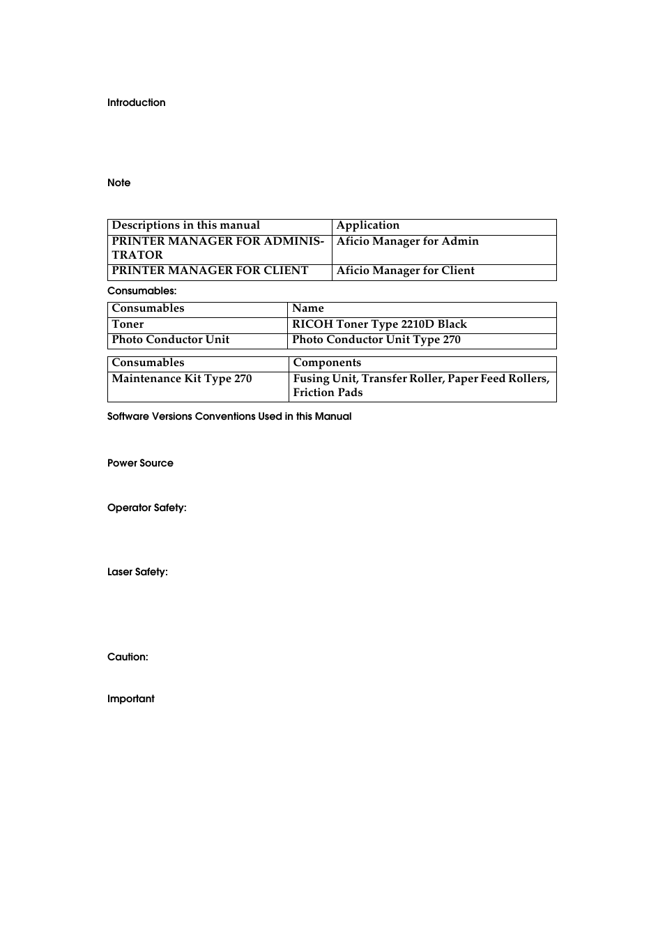 Ricoh Aficio AP2700 User Manual | Page 3 / 138