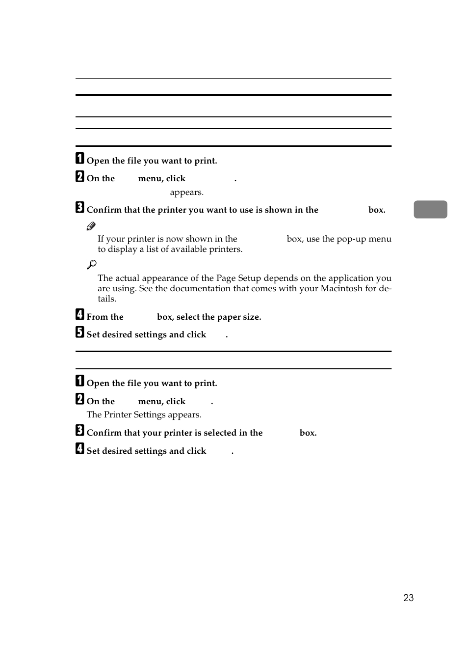 Macintosh - setting up for printing | Ricoh Aficio AP2700 User Manual | Page 41 / 138